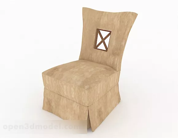 Brown Single Sofa Furniture V2 3d model Brown Single Sofa Furniture V2 3d model