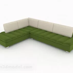 Green Multi-seats Sofa Furniture V1 3d model