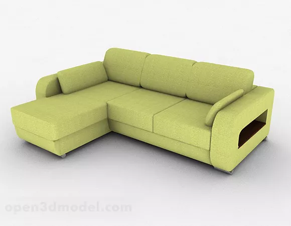 Green Minimalist Multi-seats Sofa 3d model Green Minimalist Multi-seats Sofa 3d model