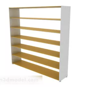 Yellow Minimalist Shoe Cabinet V1 3d model