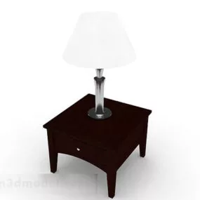 Wooden Small Coffee Table Furniture V1 3d model