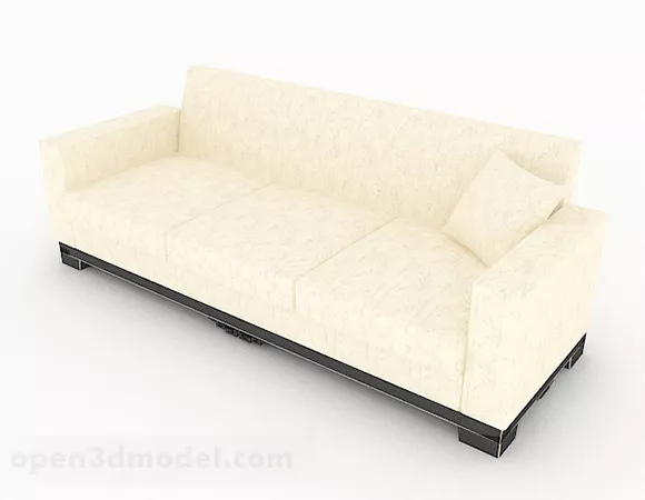 Yellow Multi-seats Sofa Furniture V1 3d model Yellow Multi-seats Sofa Furniture V1 3d model