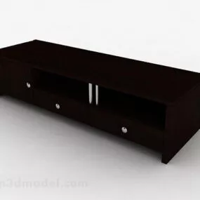 Wood Tv Cabinet Furniture V2 3d model