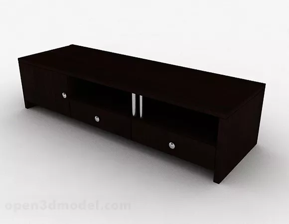Wood Tv Cabinet Furniture V2 3d model Wood Tv Cabinet Furniture V2 3d model