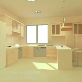 Modern Kitchen Furniture 3d model