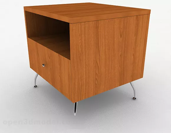 Wood Bedside Table Furniture V2 3d model Wood Bedside Table Furniture V2 3d model