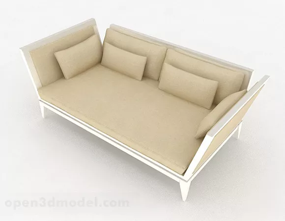 Light Brown Single Sofa Furniture 3d model Light Brown Single Sofa Furniture 3d model