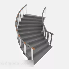Hotel Gray Stairs Furniture 3d model