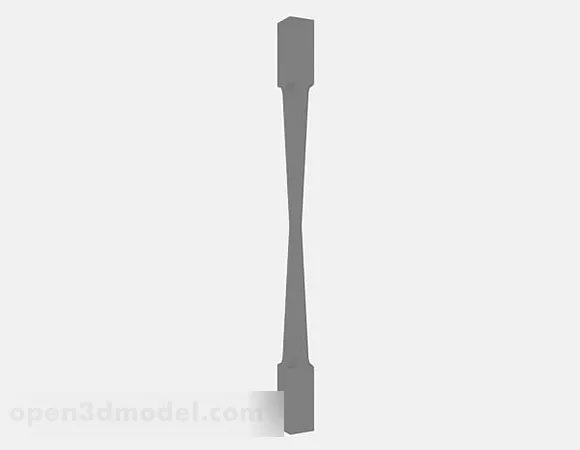 Gray Pillar Decor 3d model Gray Pillar Decor 3d model