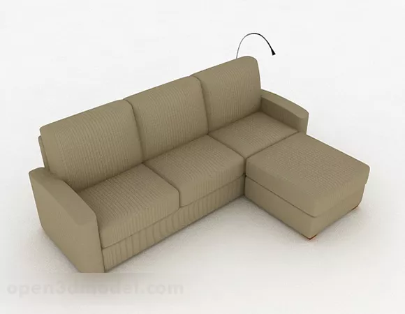 Brown Multi-seats Sofa Furniture V3 3d model Brown Multi-seats Sofa Furniture V3 3d model