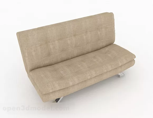 Brown Leather Loveseat Sofa Furniture 3d model Brown Leather Loveseat Sofa Furniture 3d model