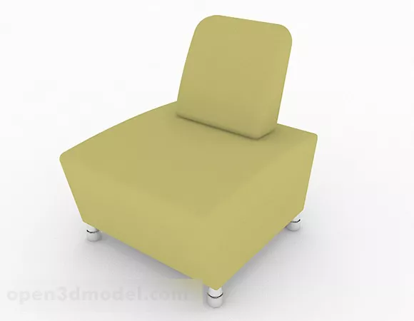 Green Minimalist Single Sofa Furniture Design 3d model Green Minimalist Single Sofa Furniture Design 3d model