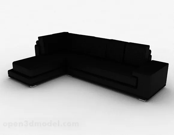 Black Multi-seats Sofa Furniture Design V1 3d model Black Multi-seats Sofa Furniture Design V1 3d model