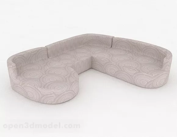 Brown Style Multi-seats Sofa Furniture Design 3d model Brown Style Multi-seats Sofa Furniture Design 3d model
