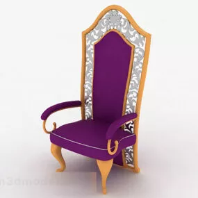 Royal Purple Single Sofa 3d model