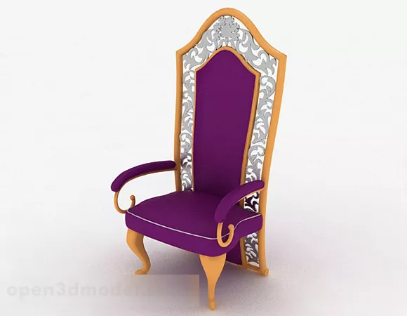 Royal Purple Single Sofa 3d model Royal Purple Single Sofa 3d model