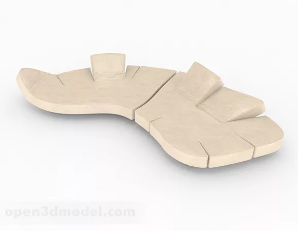 Yellow Multi-seats Sofa Furniture Design V1 3d model Yellow Multi-seats Sofa Furniture Design V1 3d model