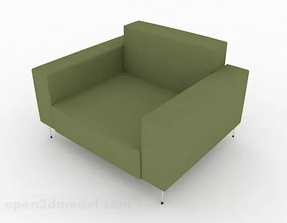 Green Minimalist Single Sofa Furniture Design V1 3d model Green Minimalist Single Sofa Furniture Design V1 3d model