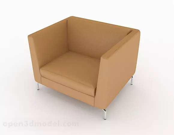 Brown Minimalist Single Sofa Furniture Design V1 3d model Brown Minimalist Single Sofa Furniture Design V1 3d model