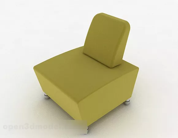 Green Single Sofa Minimalist Furniture 3d model Green Single Sofa Minimalist Furniture 3d model