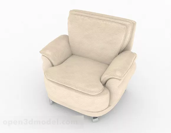 Brown Classic Single Sofa Furniture Design 3d model Brown Classic Single Sofa Furniture Design 3d model