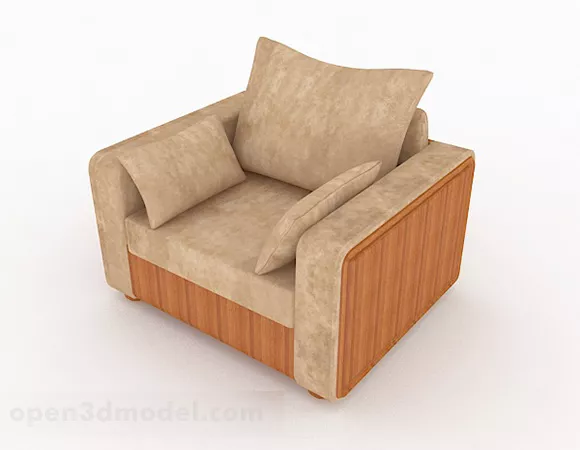 Brown Home Single Sofa Furniture Design V1 3d model Brown Home Single Sofa Furniture Design V1 3d model