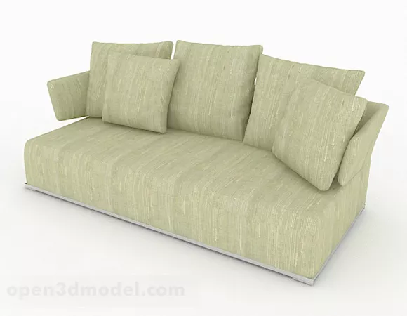 Green Multi-seats Sofa Furniture Design V2 3d model Green Multi-seats Sofa Furniture Design V2 3d model