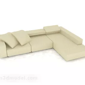 Green Multi-seats Sofa Furniture Design V3 3d model