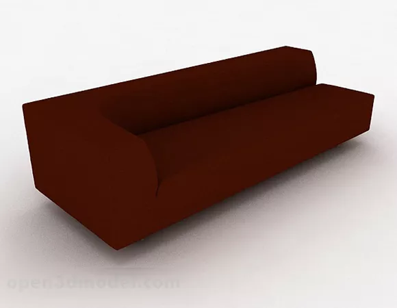 Red Multi-seats Sofa Furniture Design V2 3d model Red Multi-seats Sofa Furniture Design V2 3d model