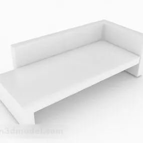 White Multi-seats Sofa Furniture Design V1 3d model