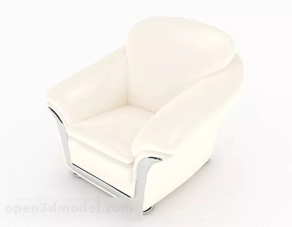 White Home Single Sofa Furniture Design 3d model White Home Single Sofa Furniture Design 3d model