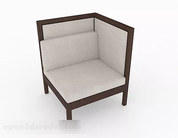 Minimalist Stylized Single Sofa 3d model Minimalist Stylized Single Sofa 3d model