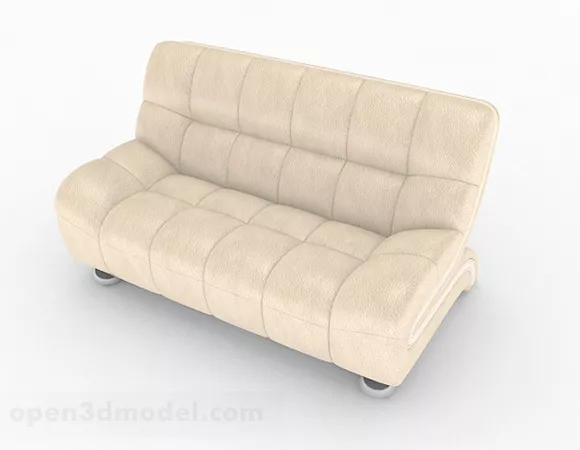 Yellow Two-seat Sofa Furniture Design V1 3d model Yellow Two-seat Sofa Furniture Design V1 3d model