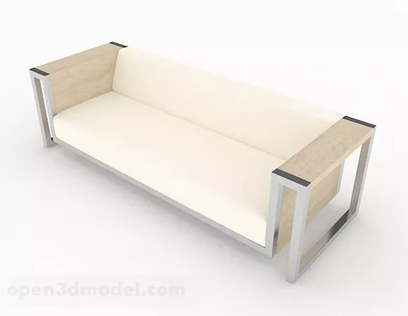 Beige Multi-seats Sofa Furniture Design 3d model Beige Multi-seats Sofa Furniture Design 3d model