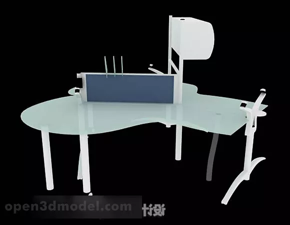 Simple Desk Furniture Design 3d model Simple Desk Furniture Design 3d model