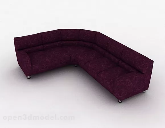 Purple Multi-seats Sofa Furniture Design V1 3d model Purple Multi-seats Sofa Furniture Design V1 3d model