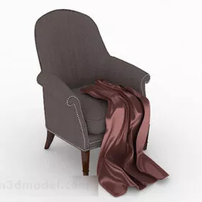 American Single Sofa Furniture Design 3d model