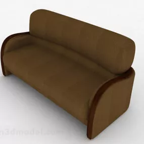 Brown Love Sofa Decor 3d model