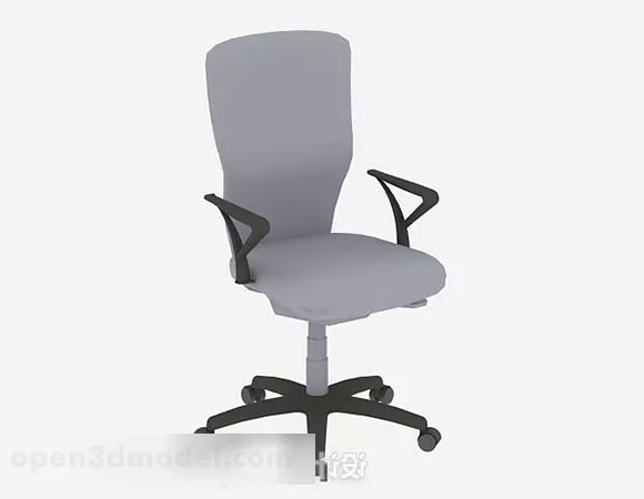 Gray Office Chair Decor 3d model Gray Office Chair Decor 3d model