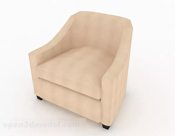 Yellow Minimalist Single Sofa Decor V5 3d model Yellow Minimalist Single Sofa Decor V5 3d model