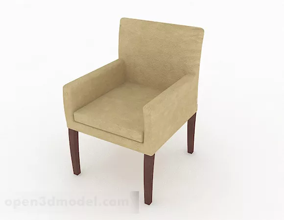 Brown Minimalist Single Sofa Decor V2 3d model Brown Minimalist Single Sofa Decor V2 3d model