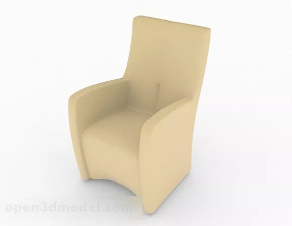 Yellow Minimalist Single Sofa Decor V6 3d model Yellow Minimalist Single Sofa Decor V6 3d model