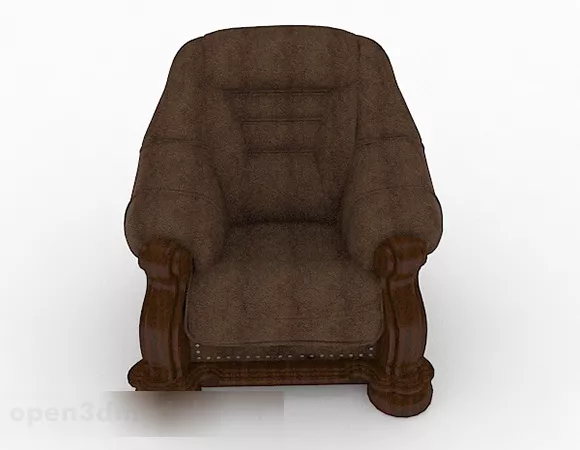 Brown Single Sofa Decor V1 3d model Brown Single Sofa Decor V1 3d model