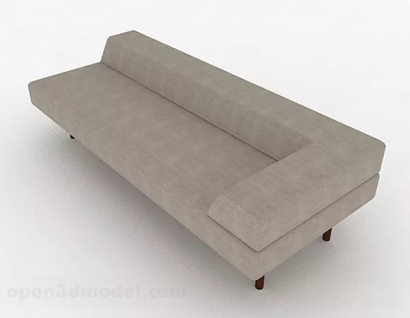 Brown Multi-seats Sofa Furniture V4 3d model Brown Multi-seats Sofa Furniture V4 3d model