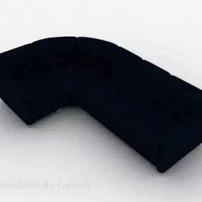 Blue Multi-seats Sofa Furniture V2 3d model