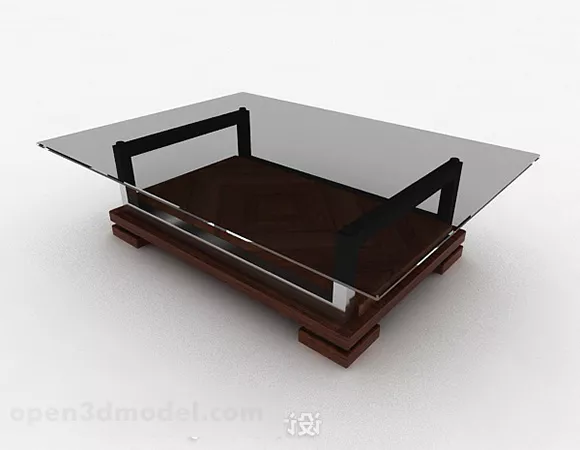 Gray Glass Coffee Table Furniture V4 3d model Gray Glass Coffee Table Furniture V4 3d model