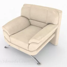 Yellow Home Sofa Chair Furniture 3d model