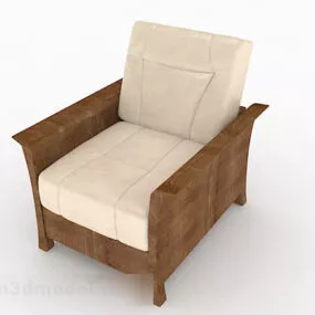 Brown Home Sofa Chair Furniture V1 3d model