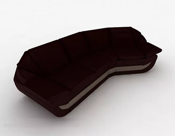 Brown Multi-seats Sofa Furniture V6 3d model Brown Multi-seats Sofa Furniture V6 3d model