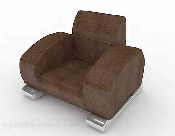 Brown Leisure Sofa Chair Furniture V1 3d model Brown Leisure Sofa Chair Furniture V1 3d model